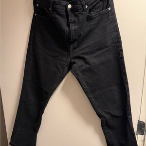 Club Monaco Men's Slim Straight Black Jeans